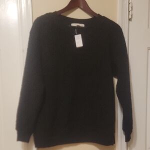 LOFT Black Textured Sweater